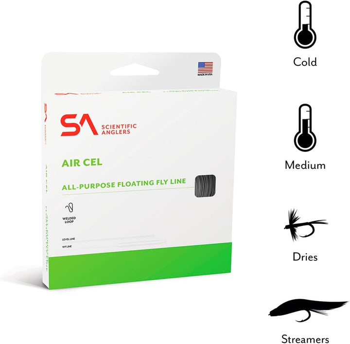 Scientific Anglers Air Cel Schwimmende Leinen gelb WF- 6-F, gelb WF-6-F