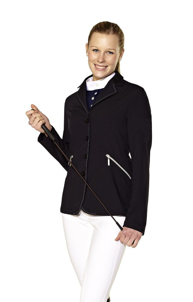 Pfiff 101851 Mädchen Damen Reitjacke Debora, Turnierjacke Turnierjacket, Schwarz 42 Schwarz, 42 Schw