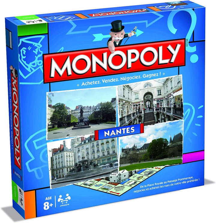 Winning Moves – Gesellschaftsspiel – Monopoly – Städte (französisch) Monopoly Nantes, Monopoly Nante