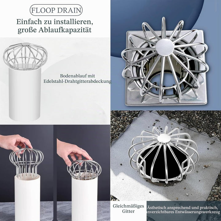Edelstahl Fallrohrschutz, Dachrinnenschutz, Dachrinnen Fallrohrschutz, Fallrohrs Laubfangsieb, Fallr