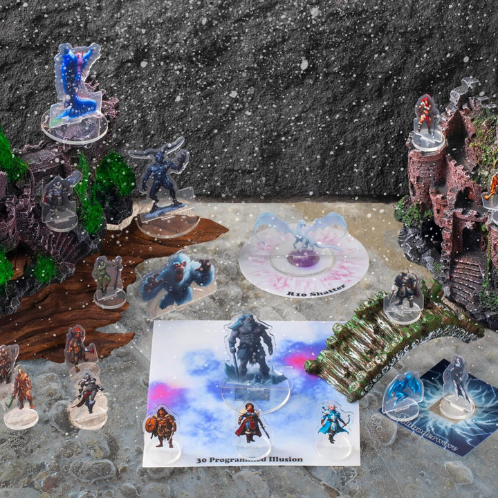 DND Miniatures Bulk Arktisches Thema Dungeons and Dragons Starter Set 2D Figuren D&D 5E Terrain Mini