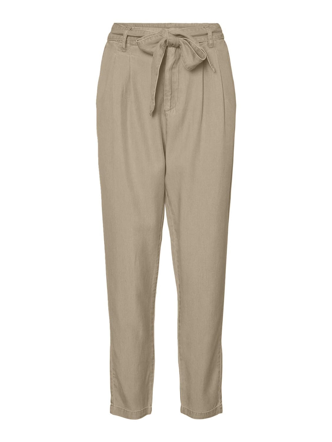 Vero Moda Damen VMMIA HR Loose TIE Pant GA Petite Hose, Silver Mink, M/P/28