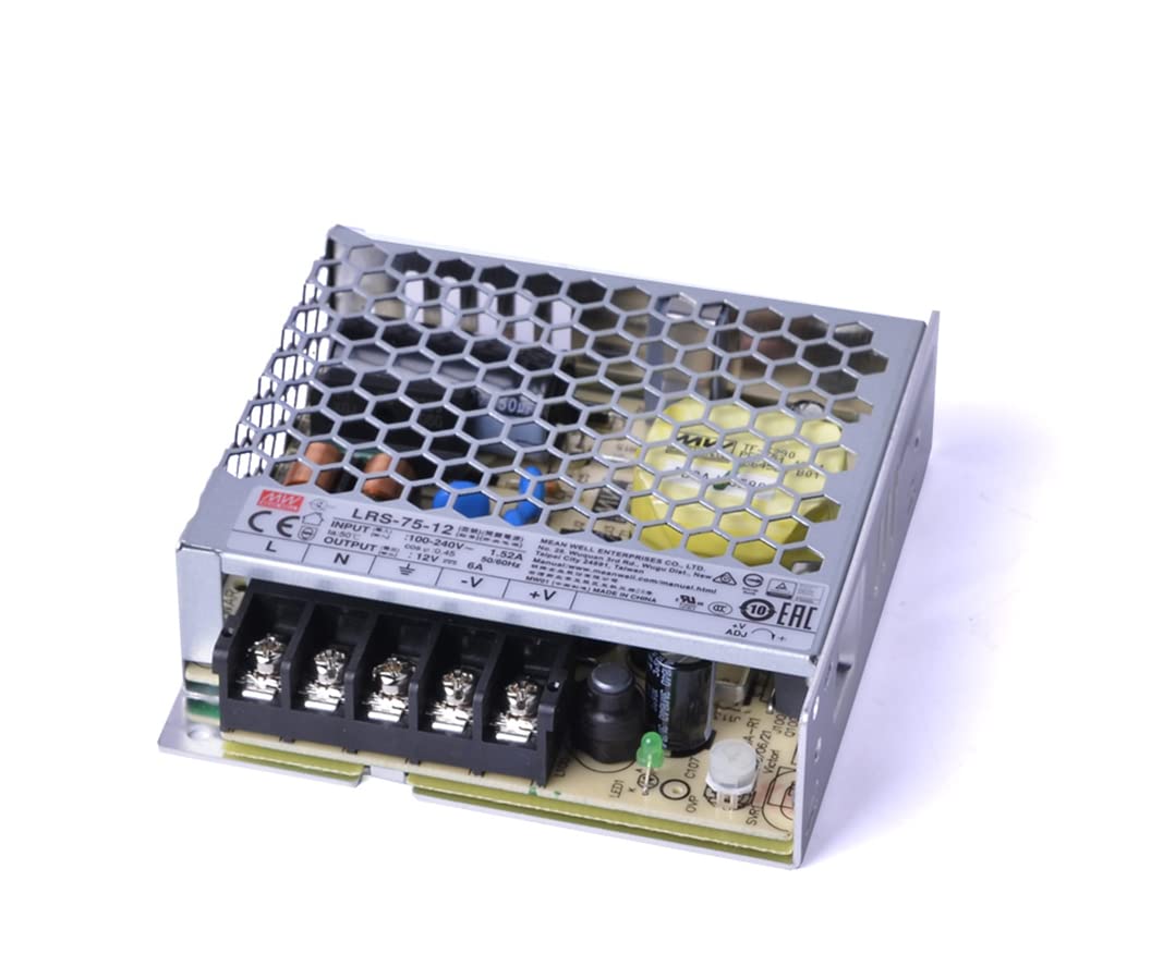 Kingled - Netzteil 12V serie MeanWell LRS-75-12 Power 75W 12V 6 Ampere - 12V Transformator 230V auf