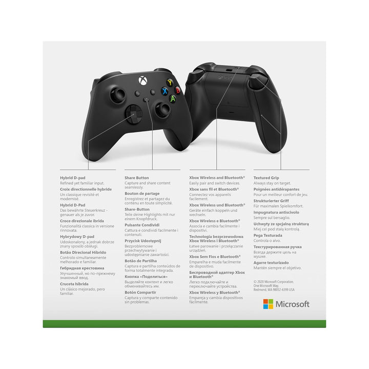 Xbox Wireless Controller Carbon Black, Carbon Black