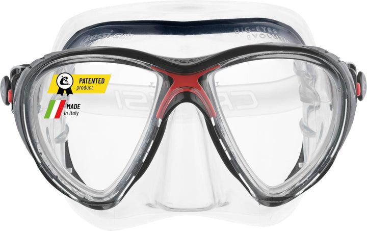 Cressi Big Eyes Evolution - Revolutionäre Erwachsene Tauchmasken Big Eyes Evolution High Quality Mas