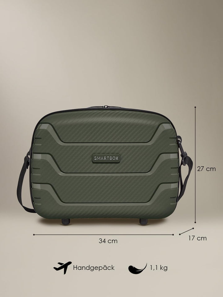 SMARTBOX Hartschalen Handgepäck Kosmetik-Koffer | Stabiles Beauty-Case mit Aufsteckfunktion | 34 x 1