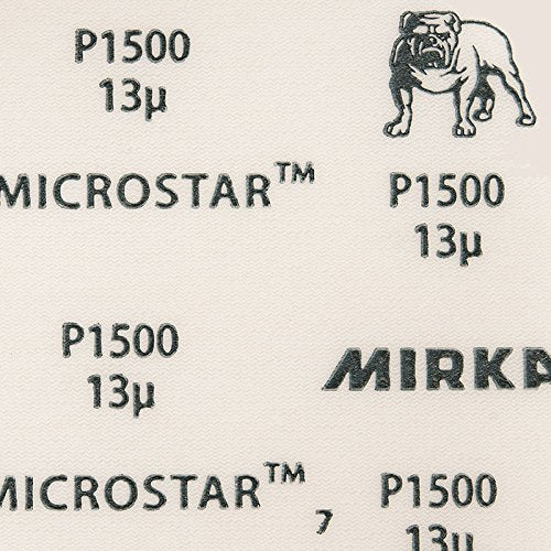 Mirka 2975467 FM61105093 Microstar 150 mm Klettverschluss 15 Löcher P1200