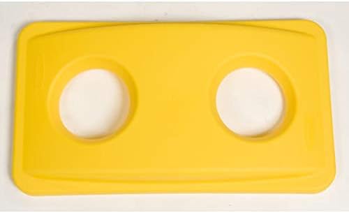 Rubbermaid Commercial Products Slim Jim Bottle and Can Recycling Lid - Yellow gelb für Flaschen und