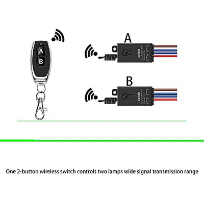 dstfuy relais mit fernbedienung,2-Wege Mini Wireless Licht Schalter AC 220V/230V/240V/10A Relais Fun
