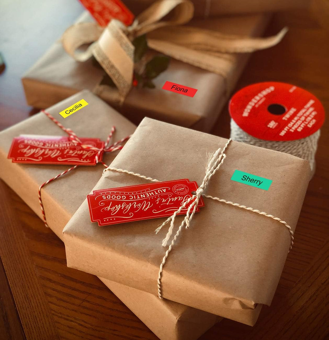 8x MarkField Kompatibel mit Dymo Letratag Etikettenband 12mm x 4m, Kompatibel mit Dymo Letratag Schr