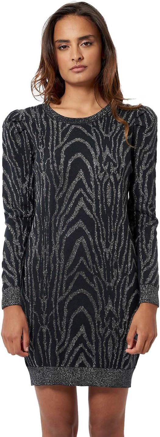 KAPORAL Damen Damenkleid-Modell FRIZI-Farbe schwarz-Grösse M XL Schwarz, XL Schwarz