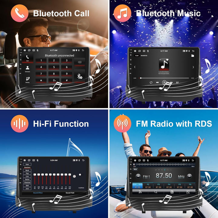 Hodozzy 2G+64G Android Autoradio für Ford Ecosport 2013-2017 Wireless Carplay Android Auto,9 Zoll To