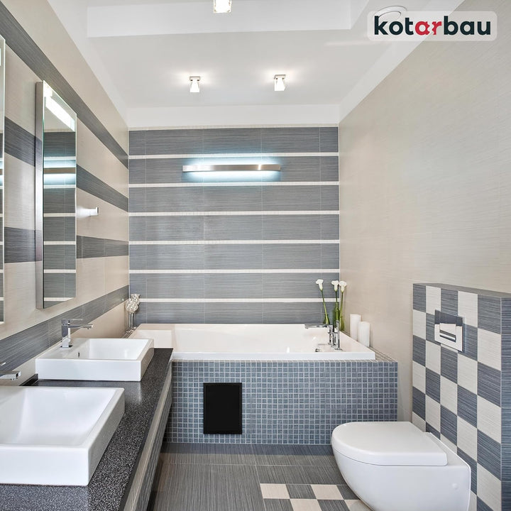 KOTARBAU® Revisionstür 30x40 cm Revisionsklappe Trockenbau Schwarz Kunststoff Wartungsklappe Revisio