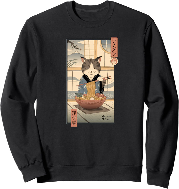 Neko Ramen Ukiyo-e Sweatshirt