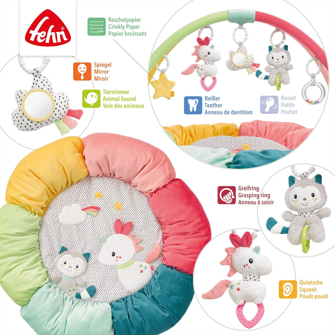 Fehn 057195 3-D-Activity-Nest Aiko & Yuki – Besonders weich gepolstert für besten Komfort – Spielspa