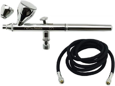 Airbrush Iwata Neo HP-CN mit Geflochtener Luftschlauch Fengda 3m passend 1/8 "-1/8"