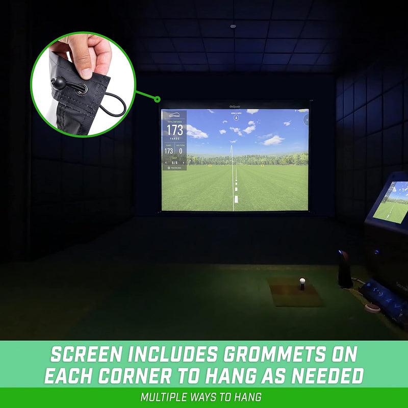 GoSports Golf Simulator Impact Screen - Choose Size Grösse: 3 m, Grösse: 3 m