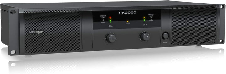 Behringer NX3000 Ultraleichter 3000-Watt-Class-D-Leistungsverstärker mit SmartSense-Lautsprecherimpe