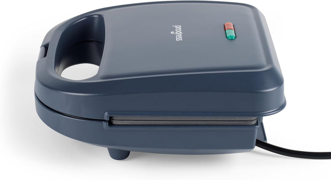 Progress Mellow Sandwichmaker, 2 Scheiben, 750 W | Antihaftplatten, automatische Temperaturregelung,