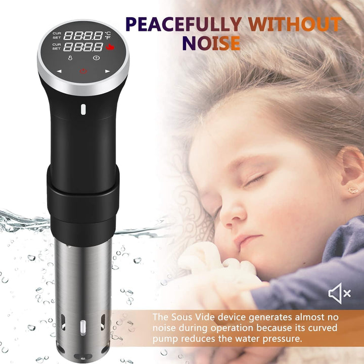 Fityou Sous Vide Stick, Wasserdicht Sous Vide Garer, 1100W Präziser Temperatureinstellung und digita