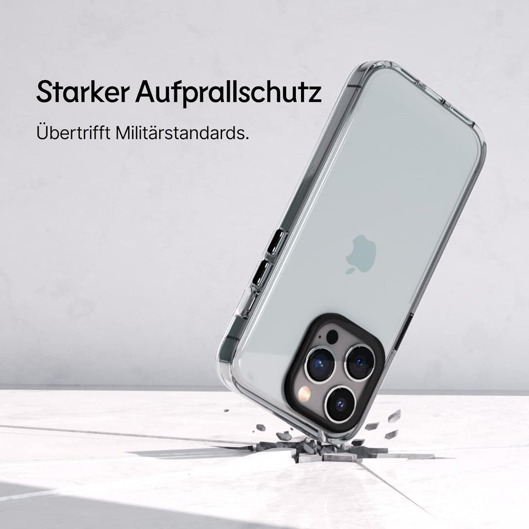 RhinoShield Clear Case kompatibel mit MagSafe für [iPhone 14/13]|Überragende Magnetstärke, Vergilbun