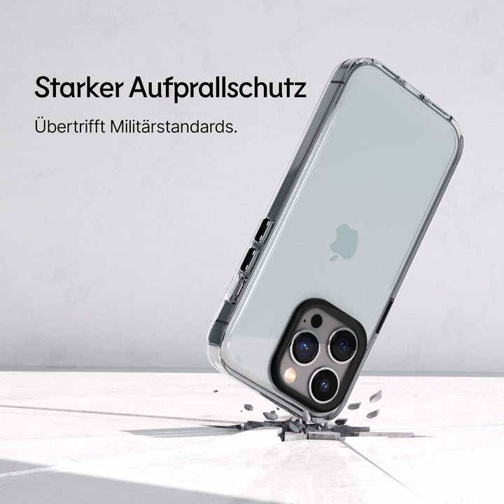 RhinoShield Clear Case kompatibel mit MagSafe für [iPhone 14 Pro]|Überragende Magnetstärke, Vergilbu