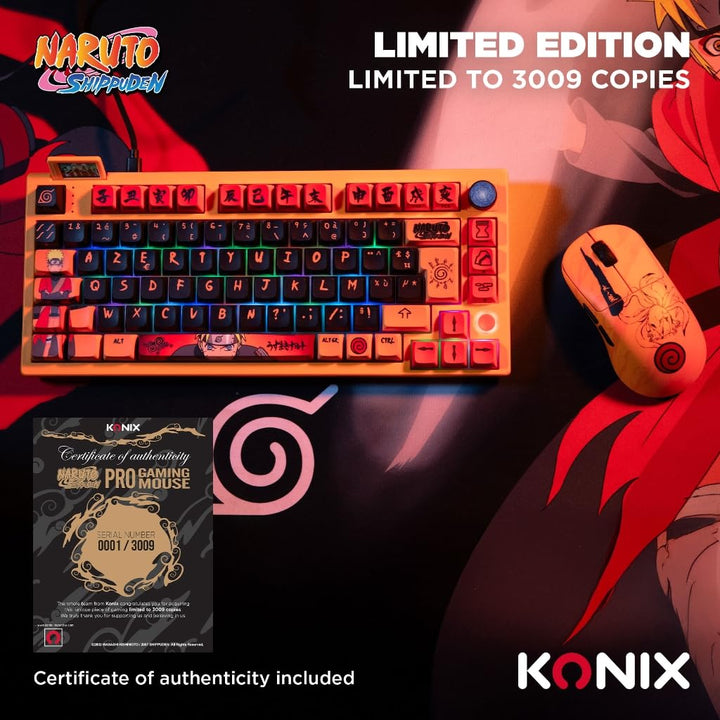 Konix Naruto Shippuden Gaming-Maus kabelgebunden/kabellos PC - Nummerierte Pro Collector Edition - 2