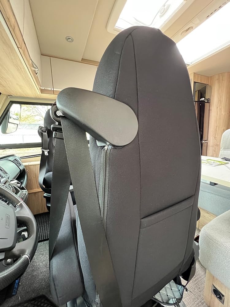 BREMER SITZBEZÜGE Wohnmobil Schonbezüge für Aguti GIS Liner und Milan Sitze | 2er Schonbezug Set ink