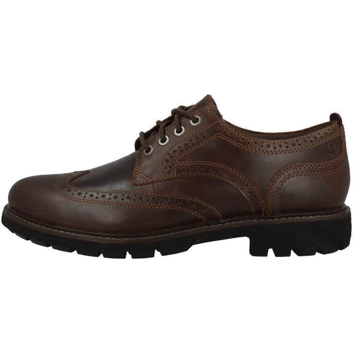 Clarks Herren Batcombe Far Oxford 44 EU Dark Tan Lea, 44 EU Dark Tan Lea