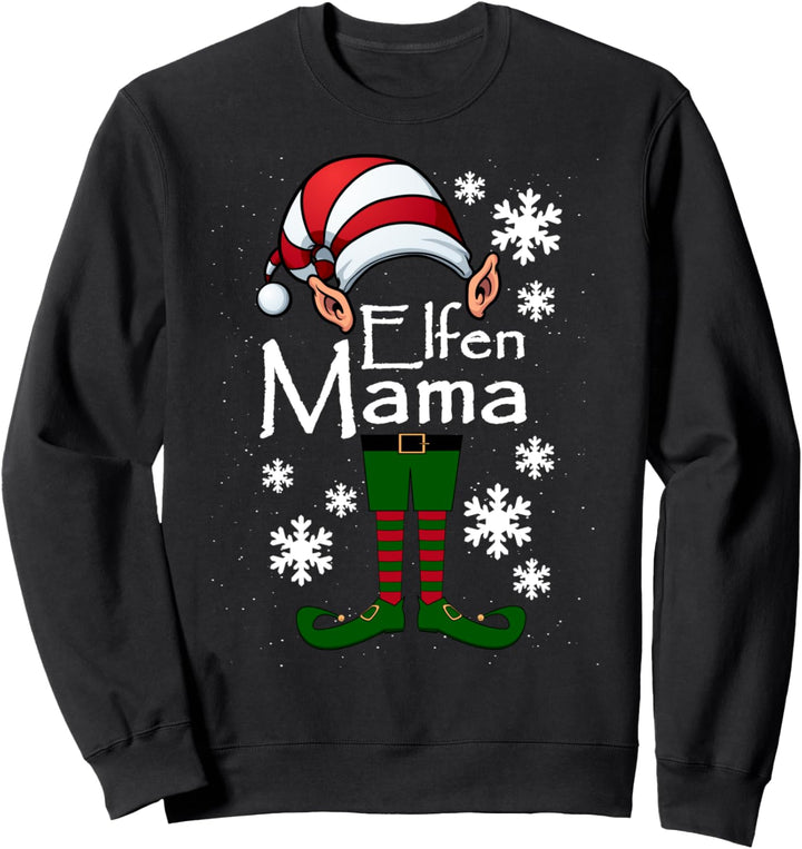 Elfen Mama - Mutter Elfe Weihnachten Ugly Christmas Sweatshirt