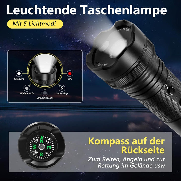 LXMIMI Sportkamera HD 1080P Mini DV Kamera, 120° Motorrad Sport Kamera, Helm Action Kamera, Fahrrad
