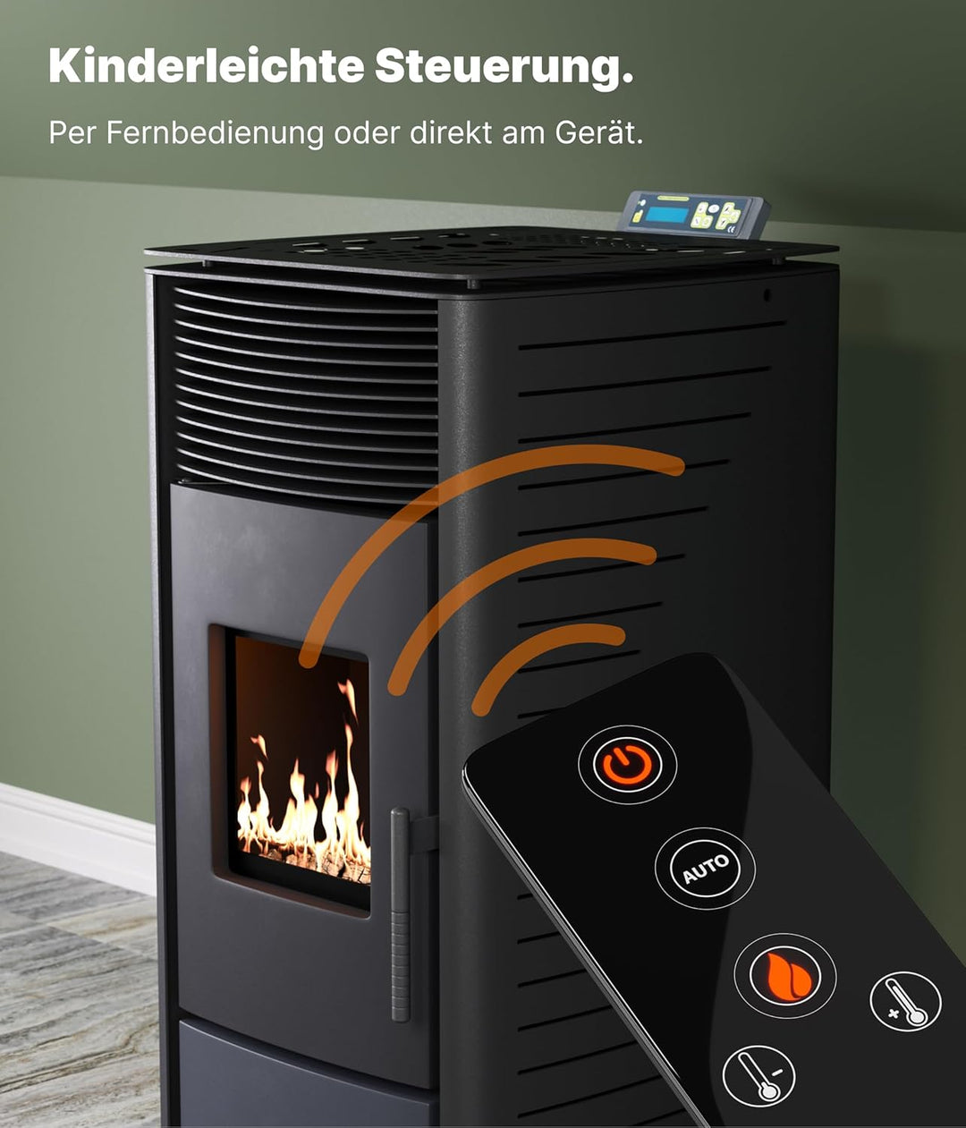 NEMAXX® Display Controller V02.02 für Pelletofen P6 – Original Steuerungseinheit & Ersatzmodul zur B