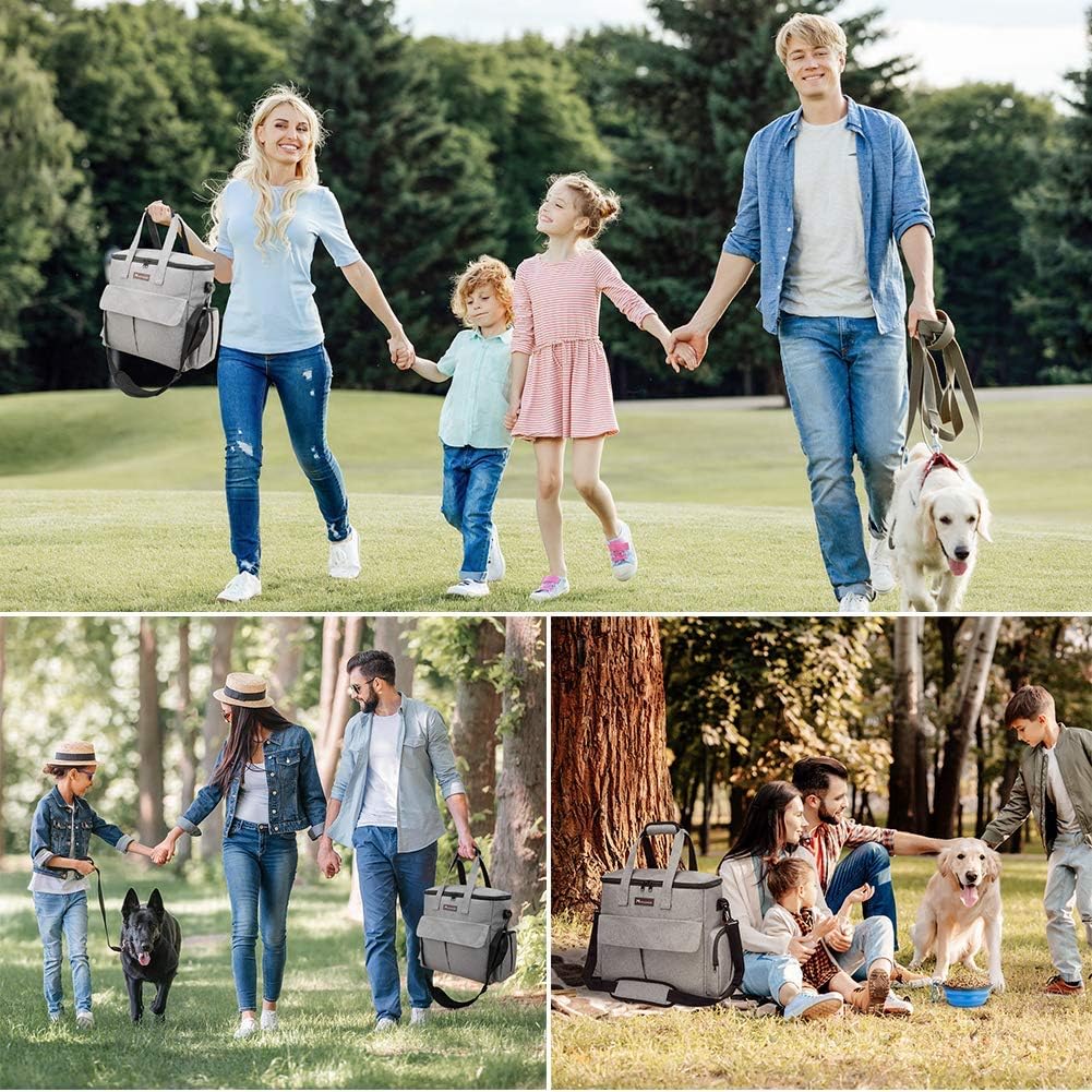 Von Fluggesellschaften zugelassene Haustier-Reisetasche, Wochenend-Hundereiseset für Hund und Katze,