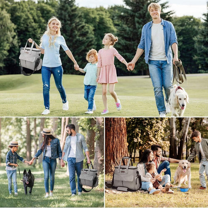 Von Fluggesellschaften zugelassene Haustier-Reisetasche, Wochenend-Hundereiseset für Hund und Katze,