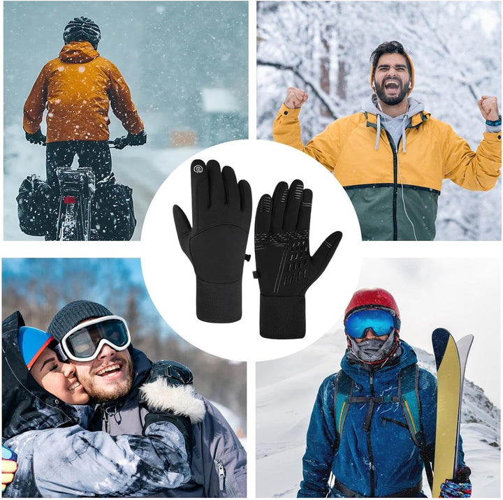 USB-Handschuhe Beheizbar, Touchscreen Winter Handwärmer mit Wärmefunktion, wasserdichte Handschuhe f