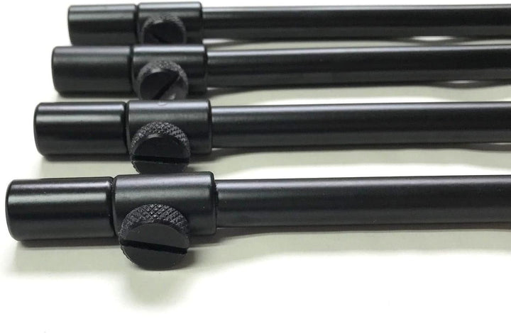 4 x 30-50 cm schwarze Karpfen-Grob-Aluminium-Banksticks Banksticks Banksticks Angeldeckel