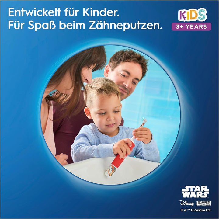 Oral-B Kids Star Wars Aufsteckbürsten für elektrische Zahnbürste, 8 Stück, extra weiche Borsten, Zah