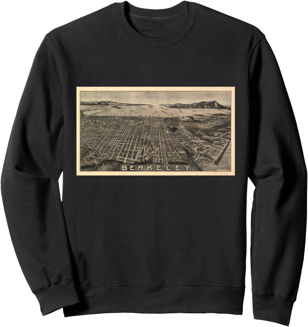 Vintage Berkeley CA Karte (1909) Sweatshirt
