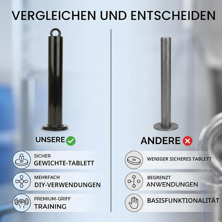 Alomejor Ladestift Fitness Barbell Slice Stützrahmen Edelstahl Freeweight Bar Ladestift Barbell Plat