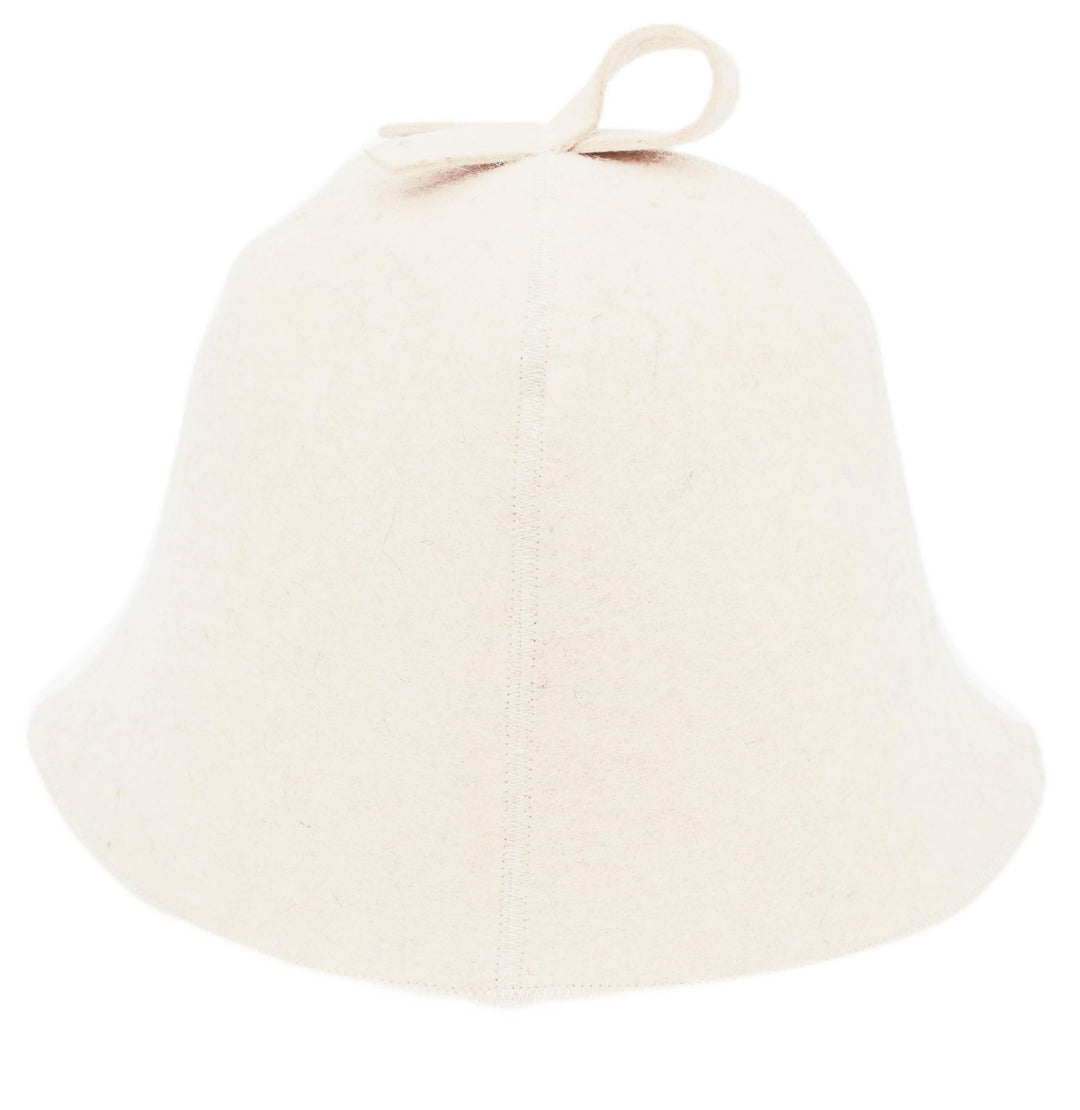 Ger3as Saunahut 100% Wollfilz mit Haken für Damen und Herren, Wellness Mütze Premium Qualität Filz S