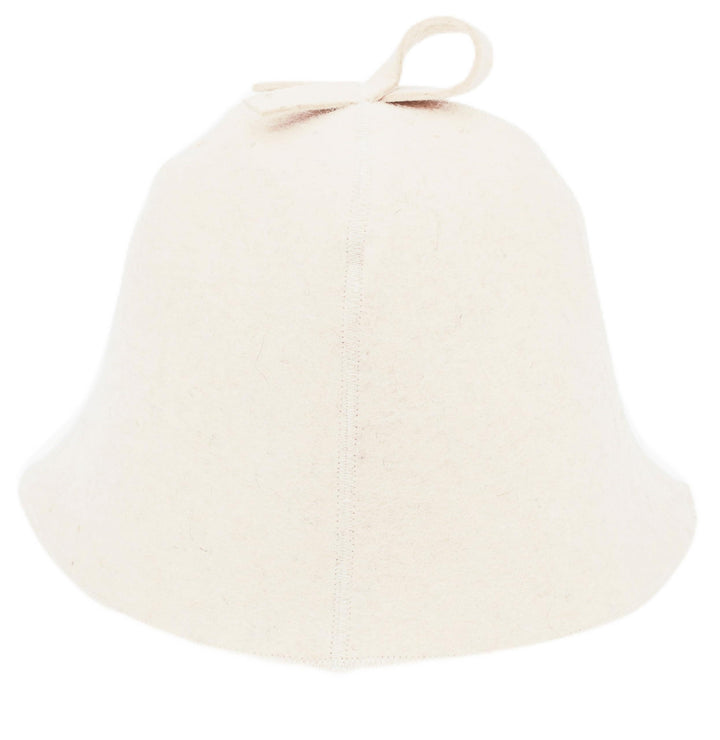 Ger3as Saunahut 100% Wollfilz mit Haken für Damen und Herren, Wellness Mütze Premium Qualität Filz S