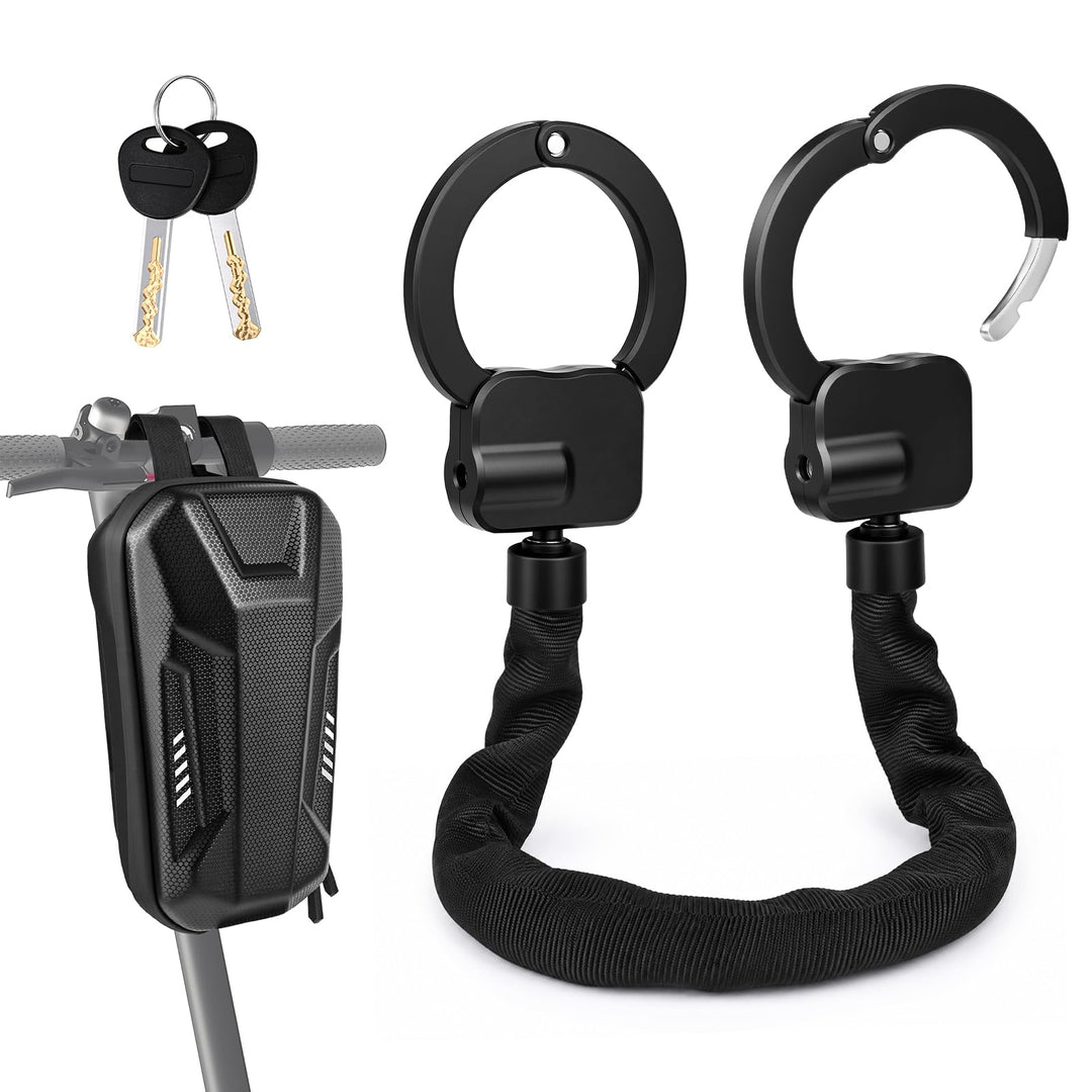 E Scooter Schloss mit 3L Wasserdichter Tasche, Handschellenschloss mit Schlüssel, Elektroroller-Fahr
