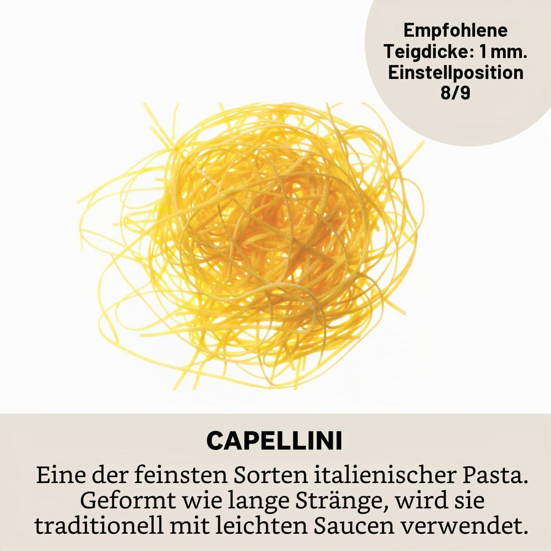 Marcato Zubehörteil für Atlas 150, Stahl, Silber, Capellini-23x20x16cm, Capellini