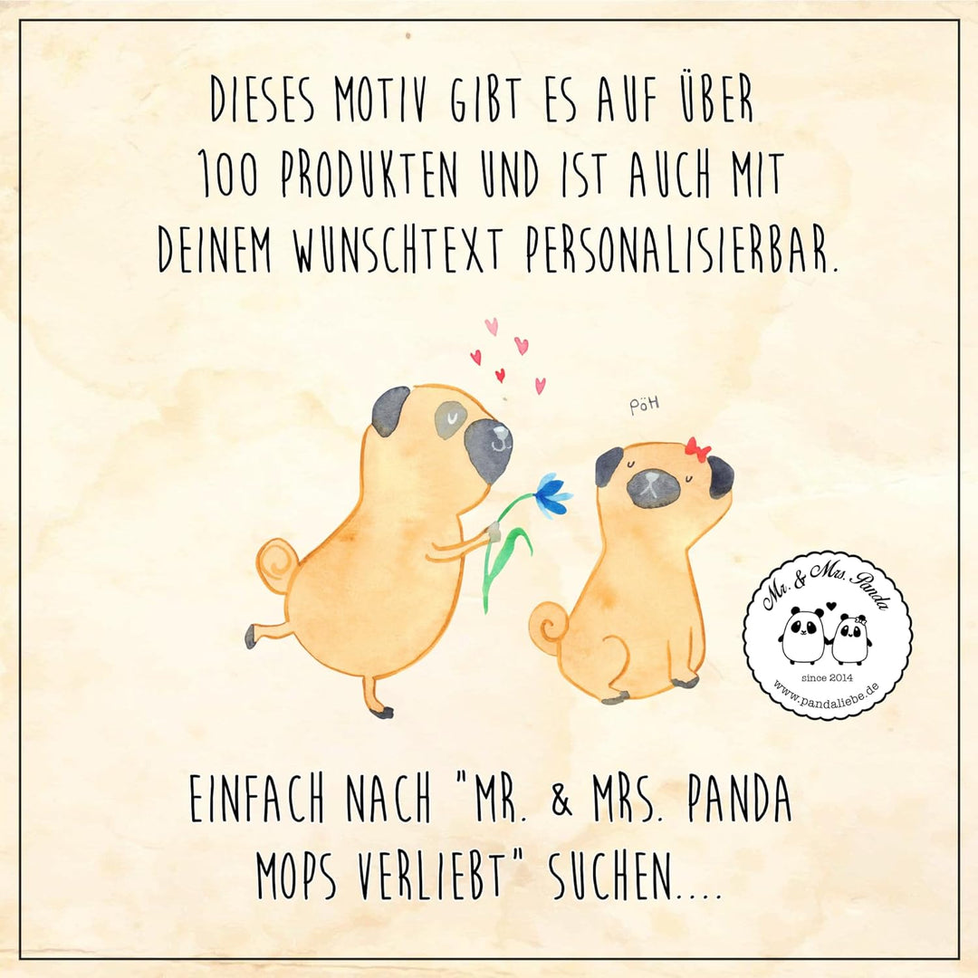 Mr. & Mrs. Panda Motiv WC Sitz Mops verliebt - Geschenk, Möpse, Hundeliebe, Toilette, Hundemotiv, Kl