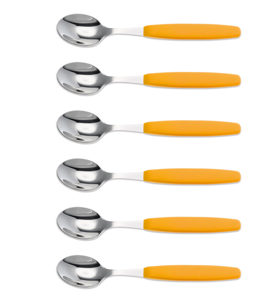 6er Set Giesser Messer Besteck Teelöffel Kaffeelöffel Löffel klein Rostfreier Stahl, Ergonomischer G