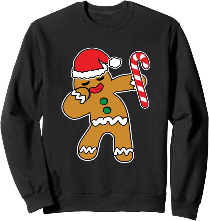 Witzig Lebkuchenmann Gingerman Weihnachten Weihnachts Keks Sweatshirt