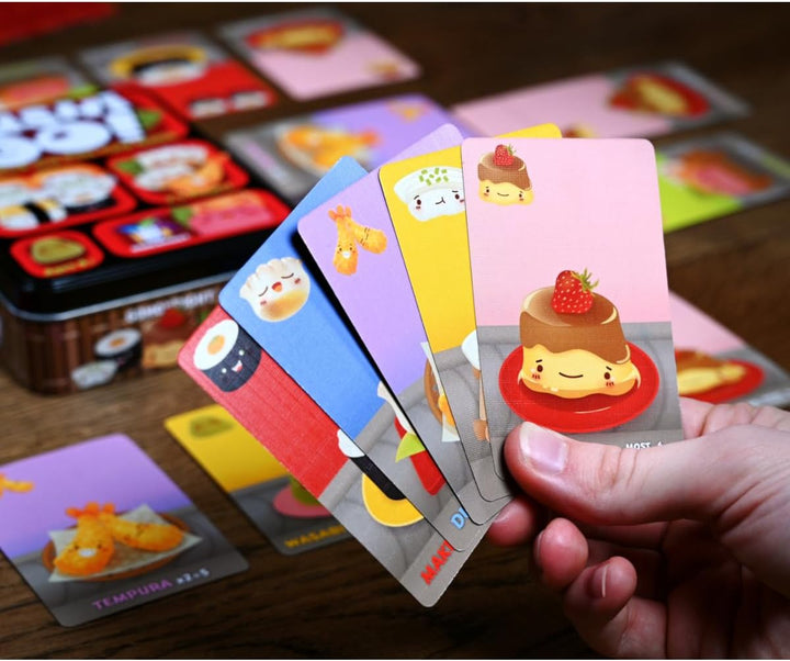 Asmodée Gamewright, Sushi Go Game, Card Game, Ages 8+, 2-5 Players, 15 Minutes Playing Time, Sushi G
