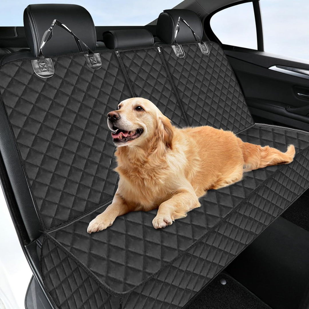 Wasserabweisender Hundebezug für Rückbank: Auto Sitzschoner, Haustier Sitzbezug, Rutsch- und Kratzfe