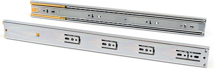 Emuca Schubladenführungen, Vollauszug mit Rollen gedämpftes Scharnier 45mm x 400mm, 5 Sets (10 Stück