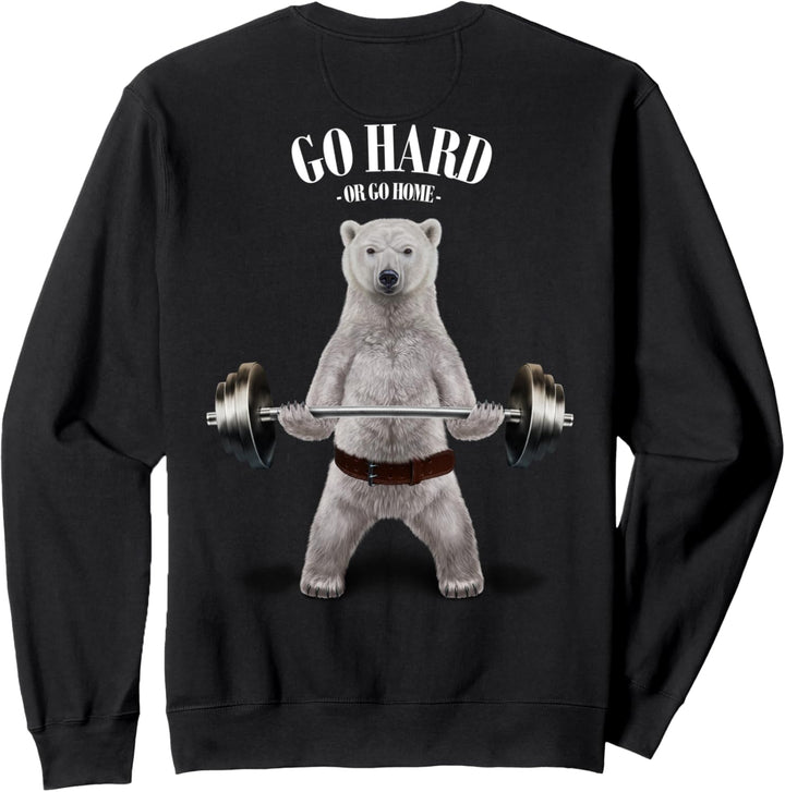 Eisbären heben Gewichte im Fitnessstudio Sweatshirt